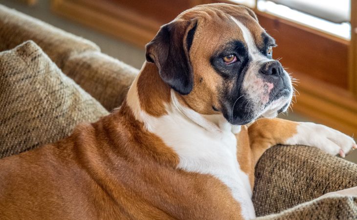 boxer dog breed sit